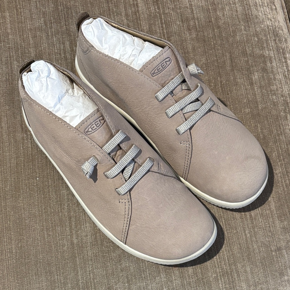 Keen Light Brown Slip-On Sneakers